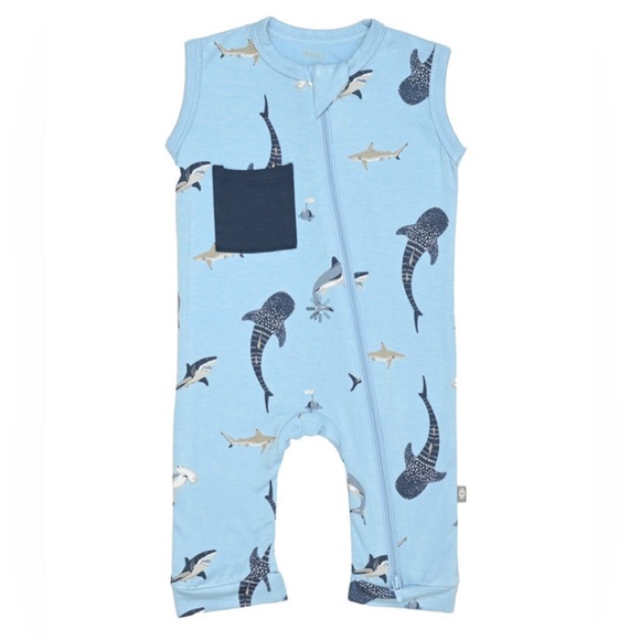 NWT Kyte Stream Shark Romper